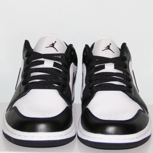 Nike Air Jordan 1 Low Panda Shoes Women 10 White Black - Picture 4 of 6